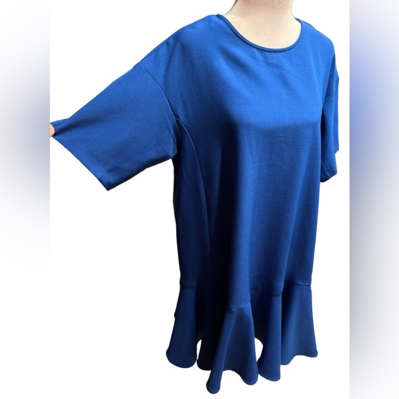 Adrianna Papell blue oversized style dress size M - Picture 5 of 14